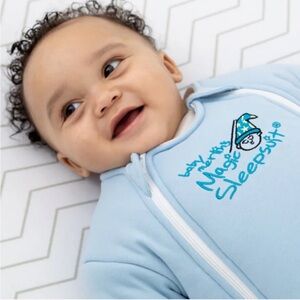 Halo Baby size Small Merlin's Magic Sleepsuit® Micro-Fleece Blue